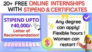 FREE ONLINE INTERNSHIPS WITH STIPEND AND CERTIFICATES ✅| FULL STACK,FRONT END, BACK END INTERNSHIPS