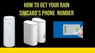 How to get your rain simcards phone  number