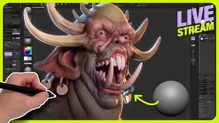 Creature Sculpting in ZBrush | Live Stream