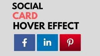 How to Create AMAZING Social Card Hover Effects using HTML, CSS, and JavaScript