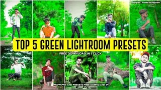 5 Green Lightroom Presets 2023 || Green Lightroom Xmp Presets By Bdrock editz