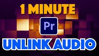 Premiere Pro : How to Disconnect Audio from Video