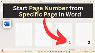 How to Insert Page Number in Word from Specific Page