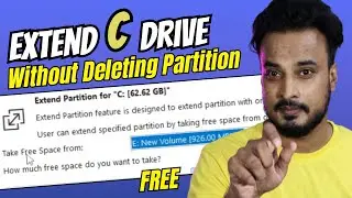 Extend C Drive in Windows 10/11 (Without Deleting any Partition) FREE