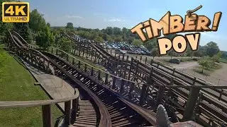 Timber POV (Front Row, 4K 60FPS), Walibi Rhone-Alpes Gravity Group Wood Coaster | Non-Copyright