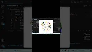 Animation in python turtle| python turtle| colourfull pattern in python 