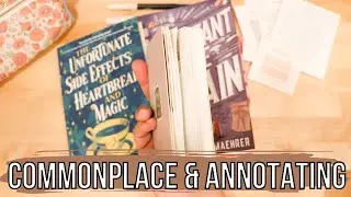 Commonplace Notebook Update| Annotating Books | Cozy Autumn Journaling