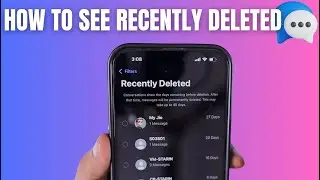 How to See Recently Deleted Messages 💬 on iPhone?