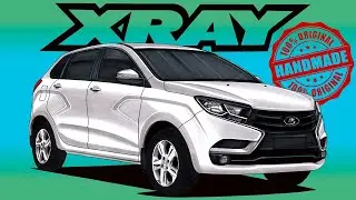 Малюємо маркерами та олівцем Lada XRAY | Drawing car Lada XRAY | Wir zeichnen ein Auto Lada XRAY