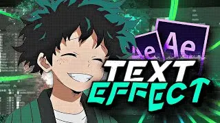 Advanced Text Effect - After Effects AMV Tutorial