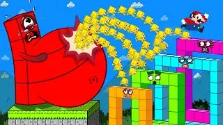 Finish The Pattern? Can Mario and Number 1 escape Giant Number Pregnant Maze | Max Toons DTM