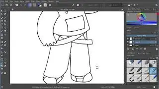 Coloring - how to easily color within the lines in Krita