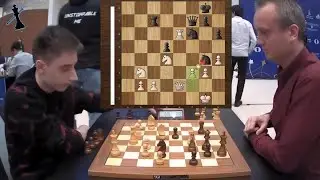 Dubov Got A Free Knights From Timur Gareyev - FIDE World Blitz Chess Championship 2023 - R2