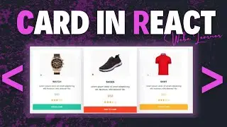 Card in react js | Card in react js example | Card animation in react js | dynamic card | react card