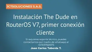 Mikrotik Instalación The Dude Server y conexión desde windows