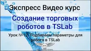 Экспресс видео курс TSLab- Урок 12. Подбираем параметры для робота в TSLab