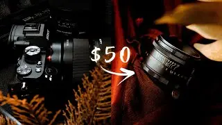 CHEAP $50 VINTAGE lens BETTER than $1,200 lens? 😳🎥