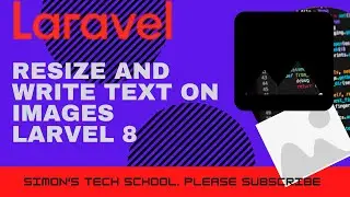 Resizing and writing texts on Images in Laravel 8 - Intervention Image package