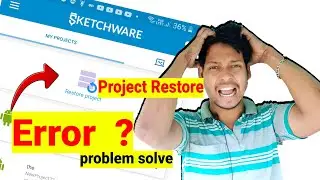 project file restore error problem how to fix solve sketchware pro 