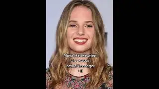 Maya Hawke when she was anactual teenager 