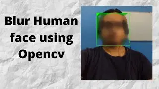 Blur human face Real Time using opencv python