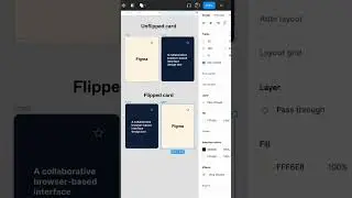 3D Flash Card prototype on figma