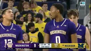 Washington vs Michigan | Men Basketball Jan 12,2025