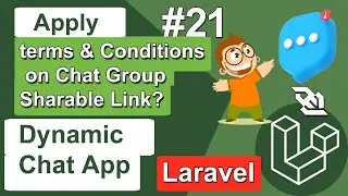 Apply Terms & Conditions on Chat Group Sharable Link in Chat App in Laravel - Chat Application #21