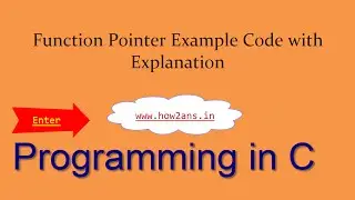 Function Pointer Example Code with Explanation