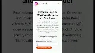 How to Download Instagram Videos #downloadinstagramvideos  #instagramdownloader #instafinsta #reels