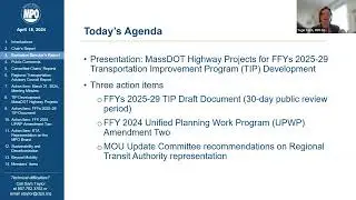 Boston Region MPO Board Meeting: April 18, 2024