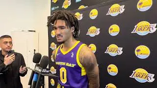 Jalen Hood-Schifino Addresses Lakers Declining Team Option