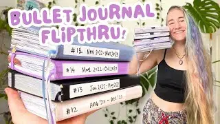 MASSIVE Bullet Journal Flipthru || My 12th-15th Completed Bullet Journals