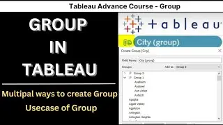 Groups with Usecase in Tableau - Video -1 | Tableau Advance Course | AllAboutDATA