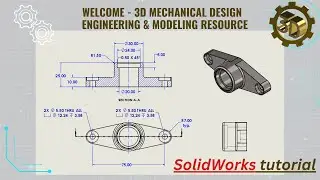 ⚡ 3D Modeling Practice , SolidWorks tutorial , Bearing Housings.