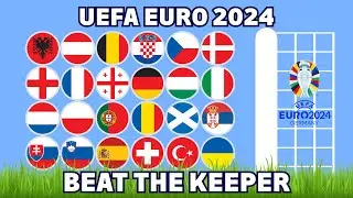 Beat The Keeper - UEFA EURO 2024 | The Marble Quest