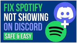 SPOTIFY NOT SHOWING ON DISCORD 2024 | Fix Discord Not Showing Spotify Status