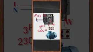 How to run 3-phase motor with a single-phase power supply #electrical #electronic #shorts