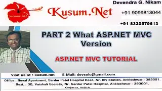 Part 2 || What is ASP NET MVC Version || ASP.NET MVC TUTORIAL||C# TUTORIAL