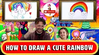 How to draw a cute rainbow  | drawing lessons for Kids |Kids drawing tutorial | Magic Pencil