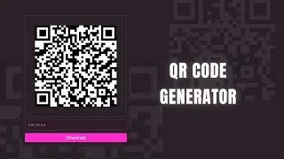 How To Make QR Code Generator Website Using HTML CSS And JavaScript