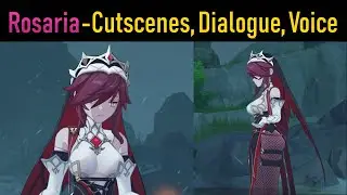 Genshin Impact - Rosaria Cutscenes, Dialogue and Voice