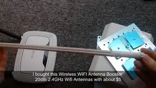 Long range outdoor antenna mod for TP-LINK WIFI router with 16dBi directional antenna
