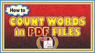 How to Count Words in PDF Files (pdf)