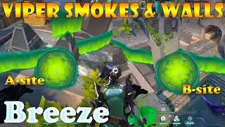 BEST Viper Smokes and Walls on Breeze | Viper lineups Breeze | Valorant Tips & Tricks |