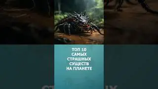 Топ 10 самых страшных существ на планете #животные #шортс #топ10 #shorts #комарик