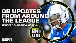 QB updates from AROUND THE LEAGUE 📈 Herbert back in practice, Burrow questions & MORE 🏈 | NFL Live