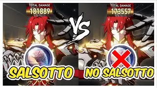 Argenti Relic Inert Salsotto vs No Salsotto (No Set) Damage Comparison - Honkai Star Rail Guide