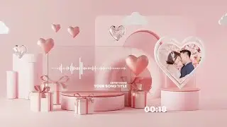 Valentine Music And Podcast Visualizer After Effects Templates