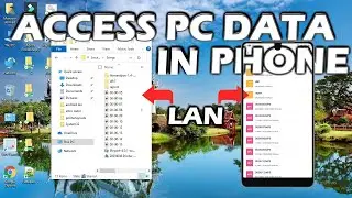 How to Access Windows Folder From Android || Connect Mobile To LAN || Print From Phone || Share Data